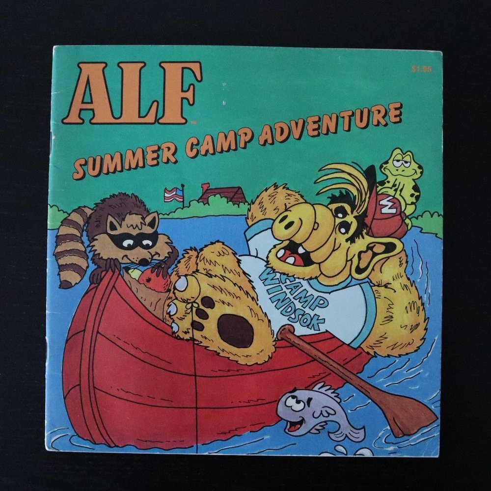 Vintage Alf Book / 1987 Alf Summer Camp Adventure Book
